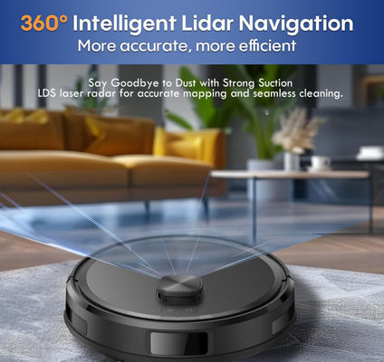 Robot Vacuum Cleaner With Spin Mop Deep Clean Floor